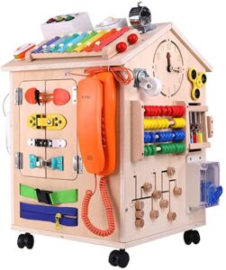 best baby shower gifts for girl - MICKYU 40-ib-1 Wooden busy board